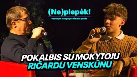(Ne)plepėk! – pamatyk mokytojus iš kitos pusės || Pokalbis su mokytoju Ričardu Venskūnu || KJJG 2024 – Kauno Jono Jablonskio gimnazija